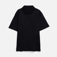 Рубашка поло унисекс Tiimi, черная