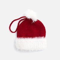 Подвеска на елку «Вьюшка», шапочка, красная