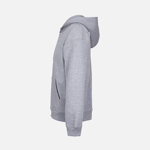 Толстовка унисекс на молнии Jelo, серый меланж - рис 4.