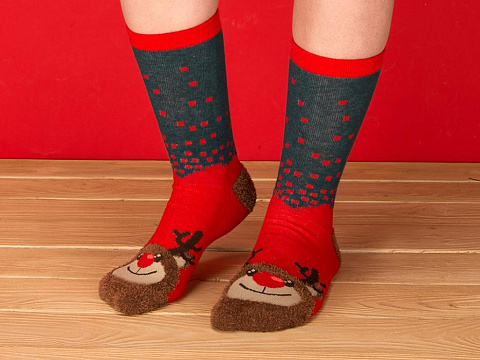 Набор новогодних носков (2 пары) - рис 8.