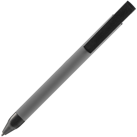 Ручка шариковая Standic с подставкой для телефона, серая - рис 5.