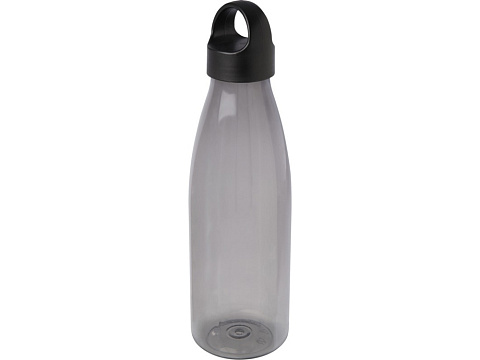 Bergen бутылка для воды объемом 800 мл из переработанной пластмассы, сплошной черный - рис 3.