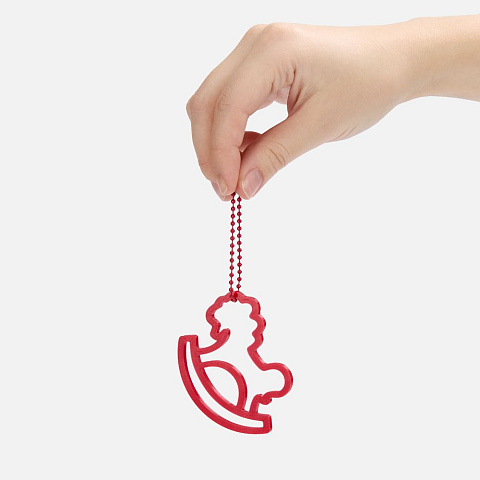 Подвеска «Лошадка-качалка», 3D-печать, красная - рис 4.