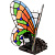 Винтажная настольная лампа "Лунная бабочка" - миниатюра - рис 4.