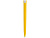 Ручка пластиковая soft-touch шариковая Zorro, желтый/белый - миниатюра - рис 4.