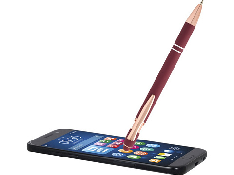 Nanna шариковая ручка с отделкой из розового золота - Бургунди (черные чернила) - рис 5.