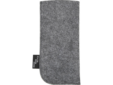 Чехол для очков Felta из материалов, переработанных согласно стандарту GRS, средне-серый - рис 3.