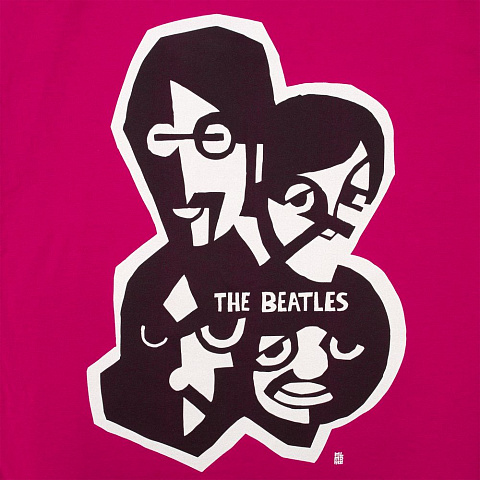 Футболка женская «Меламед. The Beatles», ярко-розовая (фуксия) - рис 4.