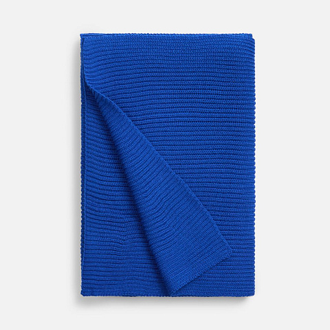 Шарф Nobilis Mono, синий (аква) - рис 3.