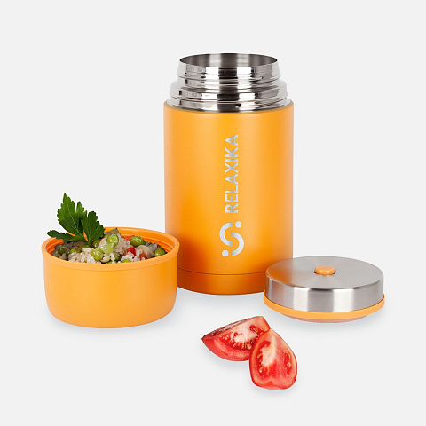 Термос для еды Relaxika 1000, желтый - рис 7.