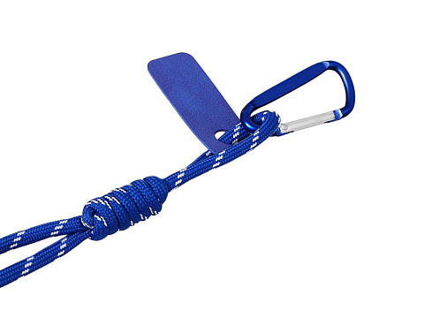 Брелок-веревочка на карабине Trinket, синий - рис 2.