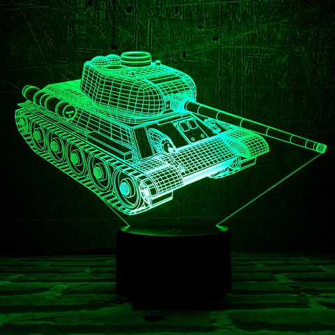 3D светильник Танк