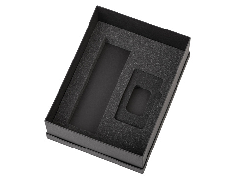 Подарочный набор с термосом и повербанком С1, красный - рис 3.