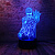 3D светильник Железный человек - миниатюра
