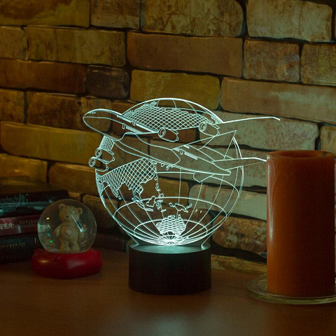 3D светильник Гражданская Авиация