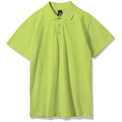 Рубашка поло мужская Summer 170, зеленое яблоко - рис 2.