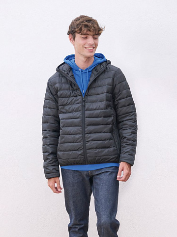 Куртка с капюшоном мужская Stream Men, темно-синяя - рис 5.