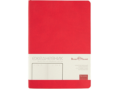 Ежедневник недатированный А5 Megapolis Color Flex, красный - рис 2.