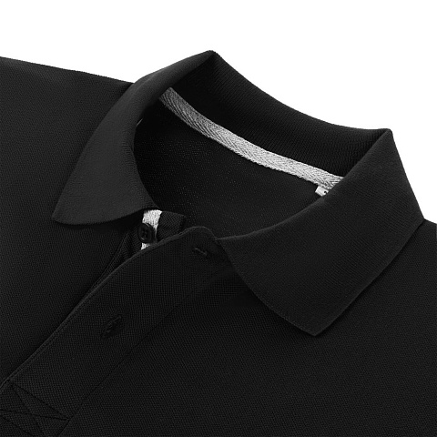 Рубашка поло мужская Virma Premium, черная - рис 4.