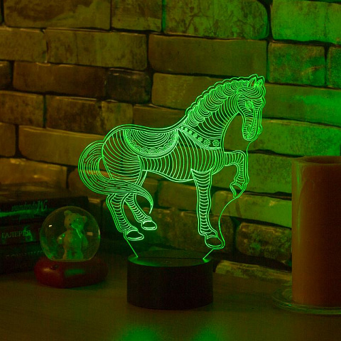 3D светильник Лошадка - рис 3.