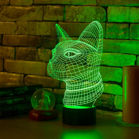3D светильник Кошка - рис 3.