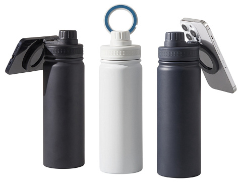 Вакуумная термобутылка с magsafe-держателем INSIDER, 600 мл, синий - рис 13.