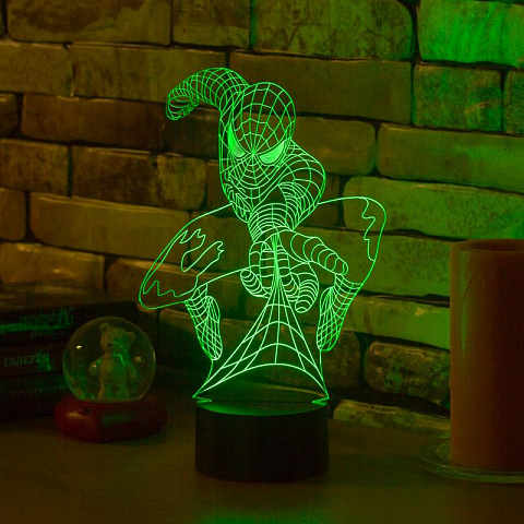 3D светильник Человек Паук - рис 2.