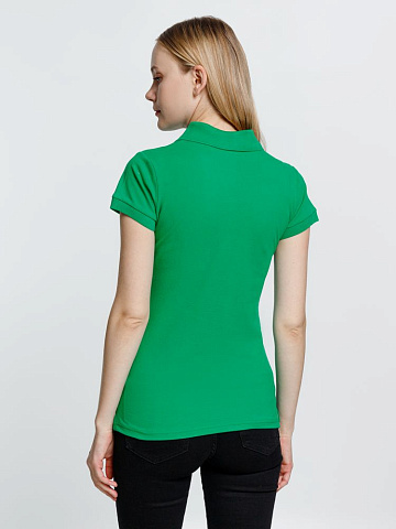 Рубашка поло женская Virma Premium Lady, зеленая - рис 5.