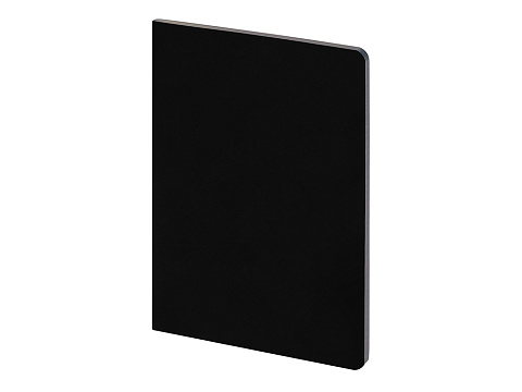 Бизнес-тетрадь А5 Pragmatic Contrast, 40 листов в клетку, черный с черным срезом - рис 3.