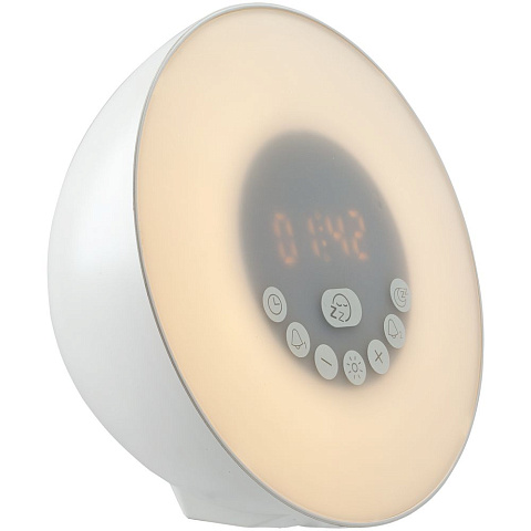 Лампа-колонка со световым будильником dreamTime, ver.2, белая - рис 2.