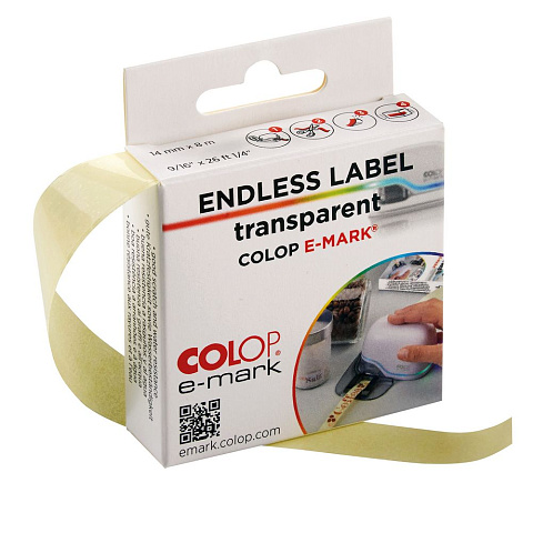 Клейкая лента для принтера Colop e-mark, прозрачная - рис 2.