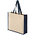 Холщовая сумка для покупок Bagari с синей отделкой - миниатюра - рис 4.