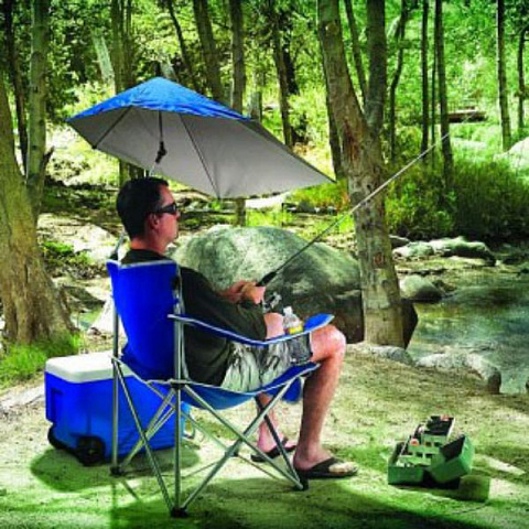 Складной стул с зонтом для рыбалки и отдыха - рис 2.