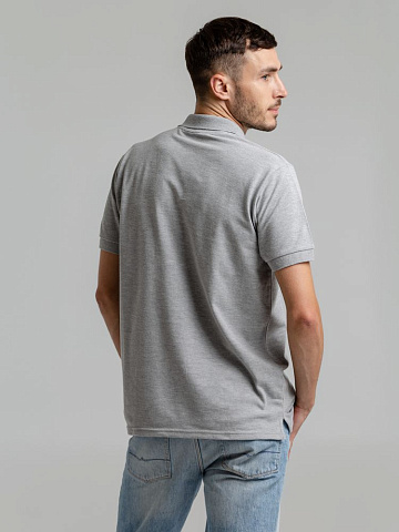 Рубашка поло мужская Virma Premium, серый меланж - рис 8.