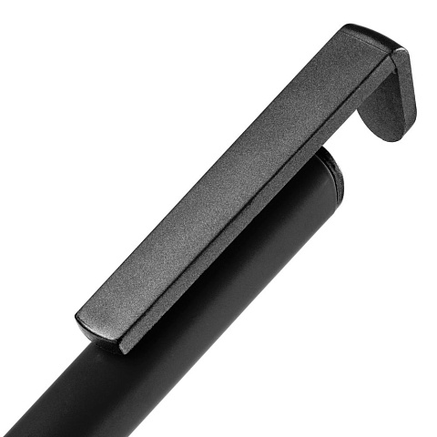 Ручка шариковая Standic с подставкой для телефона, черная - рис 6.