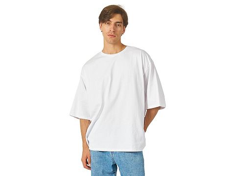 Футболка Berlin к/р оверсайз, 100% хлопок, 180гр, белый - рис 2.