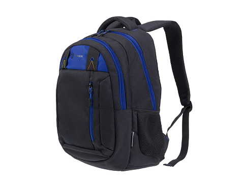 Рюкзак TORBER CLASS X, черный с синей вставкой, полиэстер 900D, 45 x 32 x 16 см - рис 2.