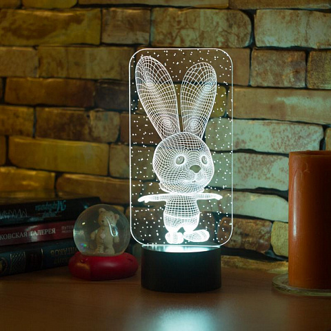 3D лампа Зайчонок - рис 6.