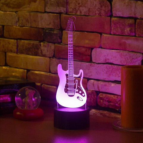 3D светильник Гитара