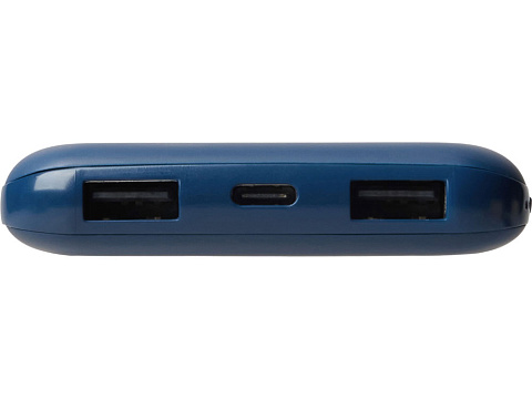 Набор из внешнего акуумулятора и универсального кабеля с подсветкой лого Reserve LED, 10000mAh, темно-синий - рис 10.