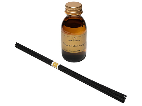 Ароматический диффузор с палочками, флер: личи и пион, мох, 100 мл - рис 3.