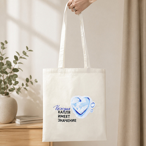 Cумка хозяйственная Bagsy strong 140 г/м², бежевый - рис 5.