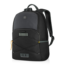 Рюкзак WENGER Trayl 15.6, чёрный, переработанный ПЭТ, 34 x 20 x 45 см, 22 л.