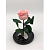 Розовая роза в колбе из стекла - миниатюра - рис 2.