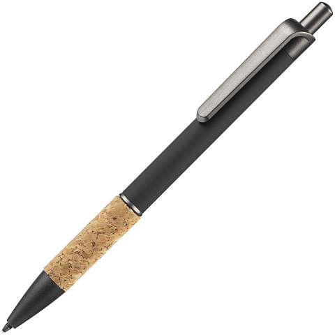 Ручка шариковая Cork, черная - рис 2.