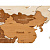 Интерьерная карта мира из дерева - миниатюра - рис 5.