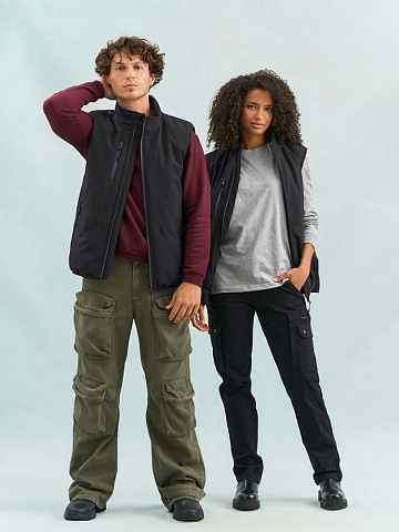 Жилет софтшелл унисекс Falcon BW, темно-серый - рис 12.