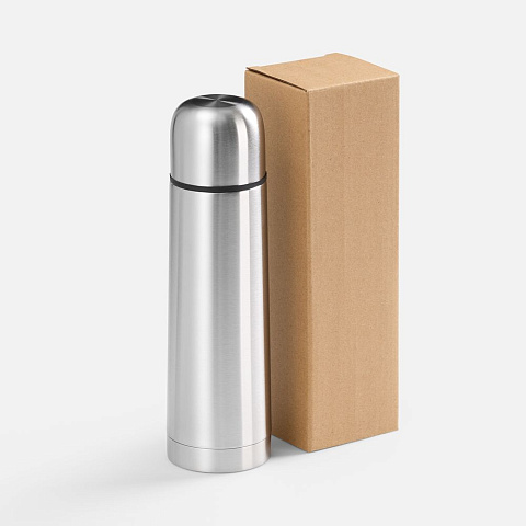 Термос Plain 500, ver.2, серебристый - рис 9.