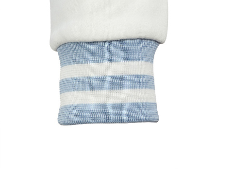 Бомбер Oxford, небесно-голубой/молочный, унисекс - рис 6.