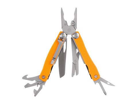 Мультитул Stinger, 106 мм, 15 функций, сталь/АБС-пластик, оранжевый, в комплекте нейлоновый чехол - рис 2.